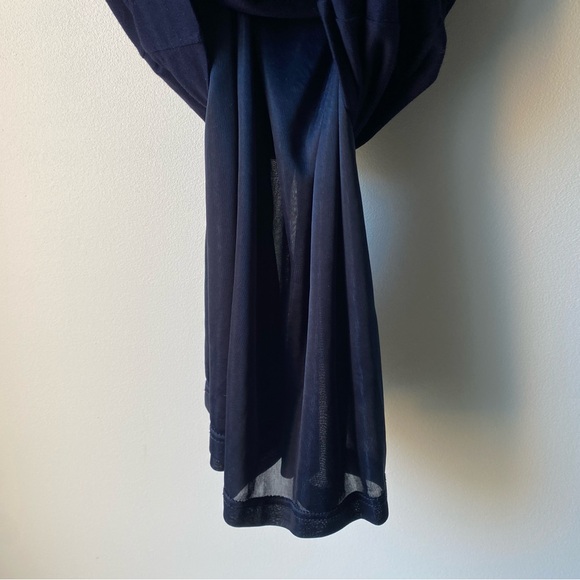 Mango black stretch asymmetric ruched minidress - Picture 10 of 13